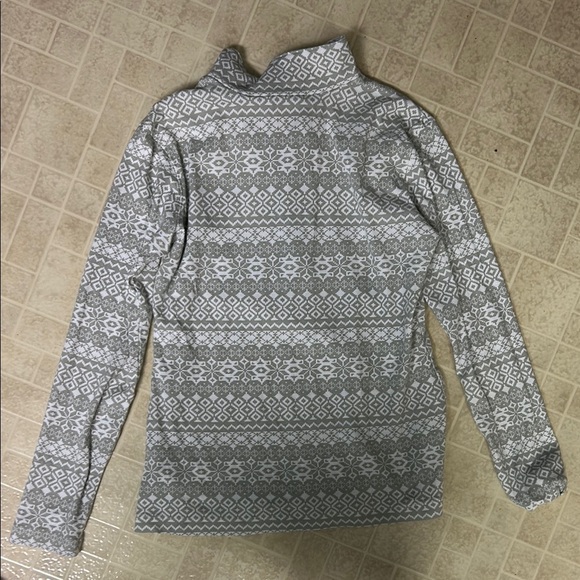 Gray Patterned Columbia Quarter Zip - Picture 3 of 3